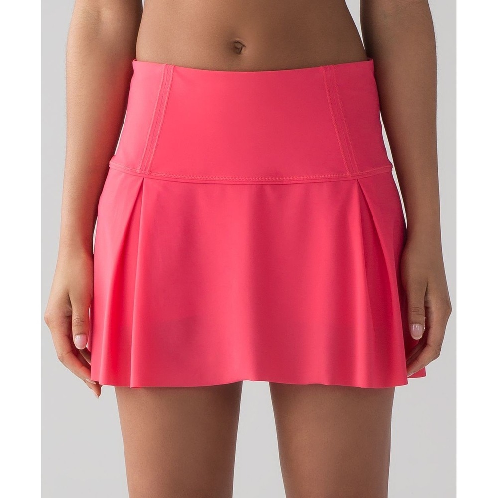 LULULEMON Lost In Pace Skirt sz. 6 Lined HR Athleisure Lip Gloss Pink LW8772R